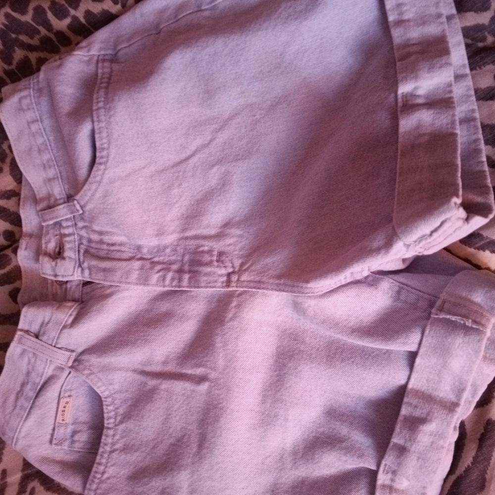 Casual Light Blue Denim Shorts